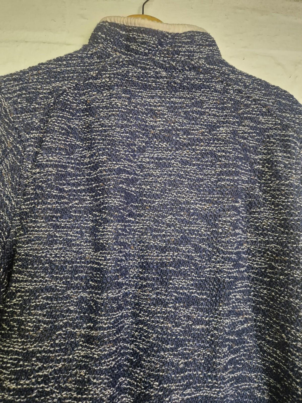 Wierd Fish Quarter Zip  Pull Over Sweat Shirt Blue  Top Uk Size M Vgc