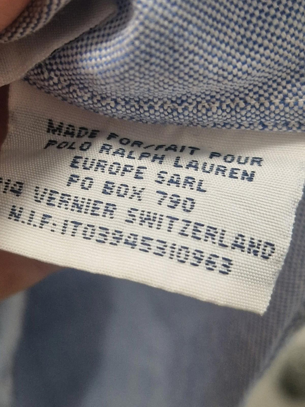 Polo Ralph Lauren Light Blue Embroidered  Pony Oxford shirt in 100% cotton Uk Xl