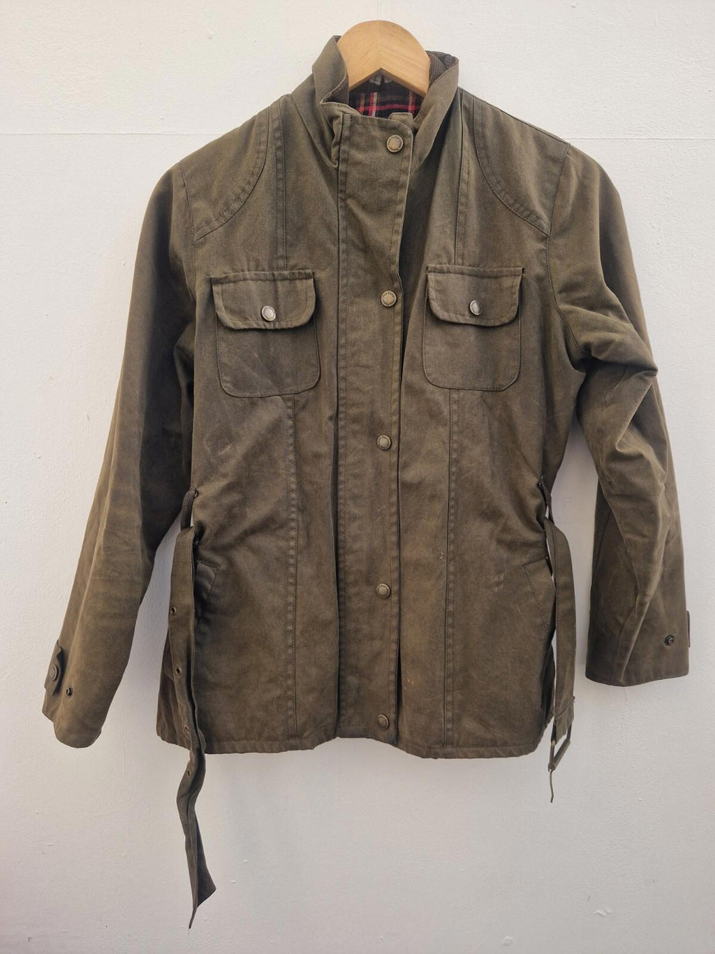 New Forest  Ladies Brown  Wax Jacket Size 10s Good Con Made In Great Britain