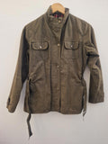 New Forest  Ladies Brown  Wax Jacket Size 10s Good Con Made In Great Britain