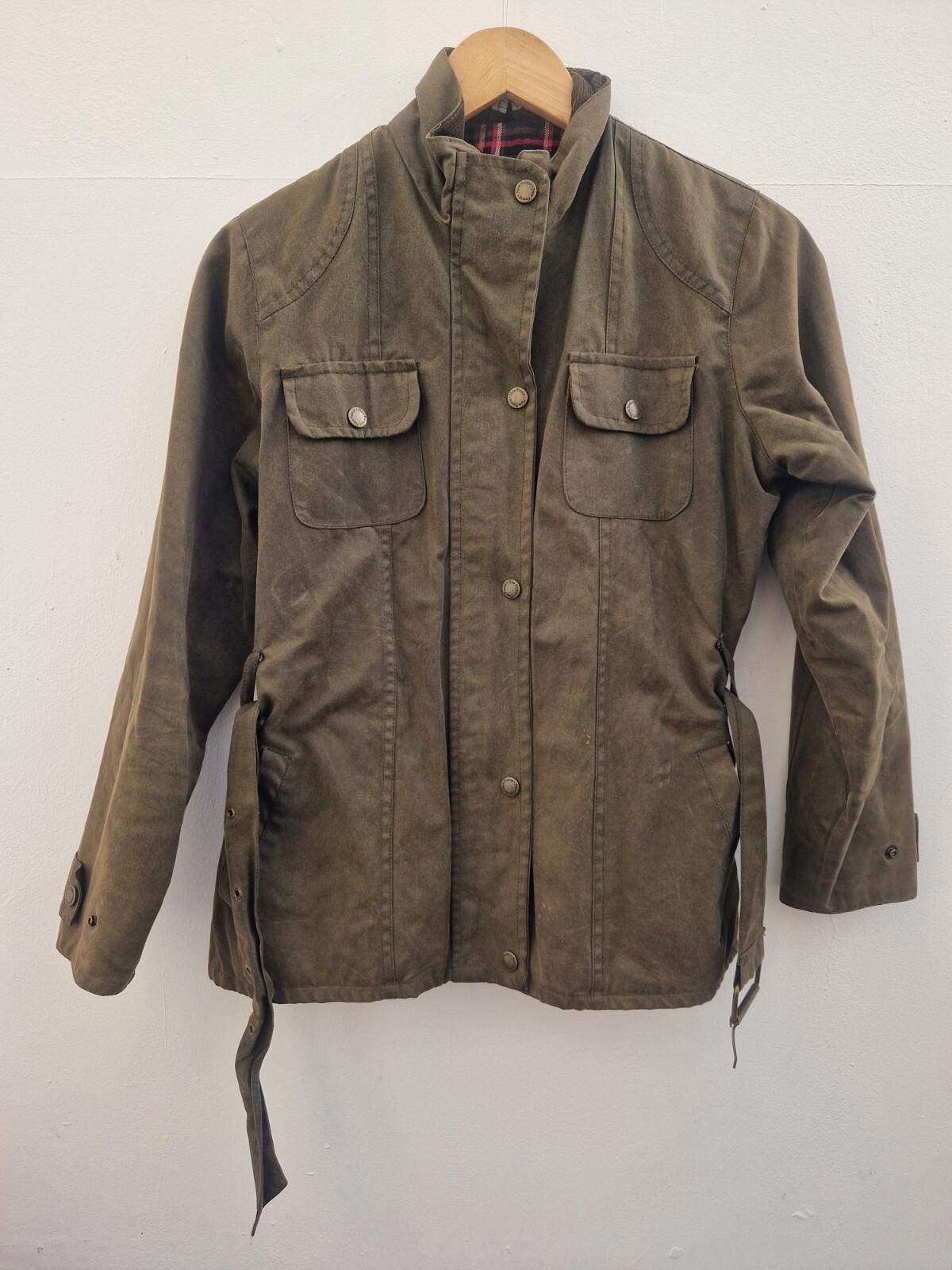 New Forest  Ladies Brown  Wax Jacket Size 10s Good Con Made In Great Britain
