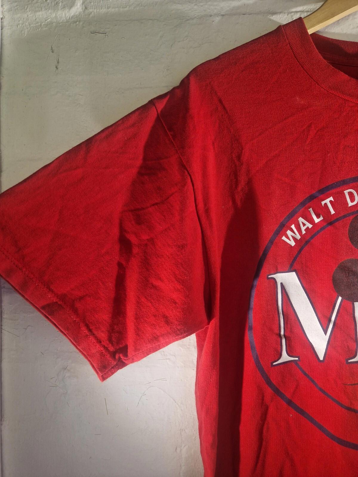 Disney Walt Disney Red Mickey Tee Vintage Usa Label Vgc Size Large Gc T-shirt