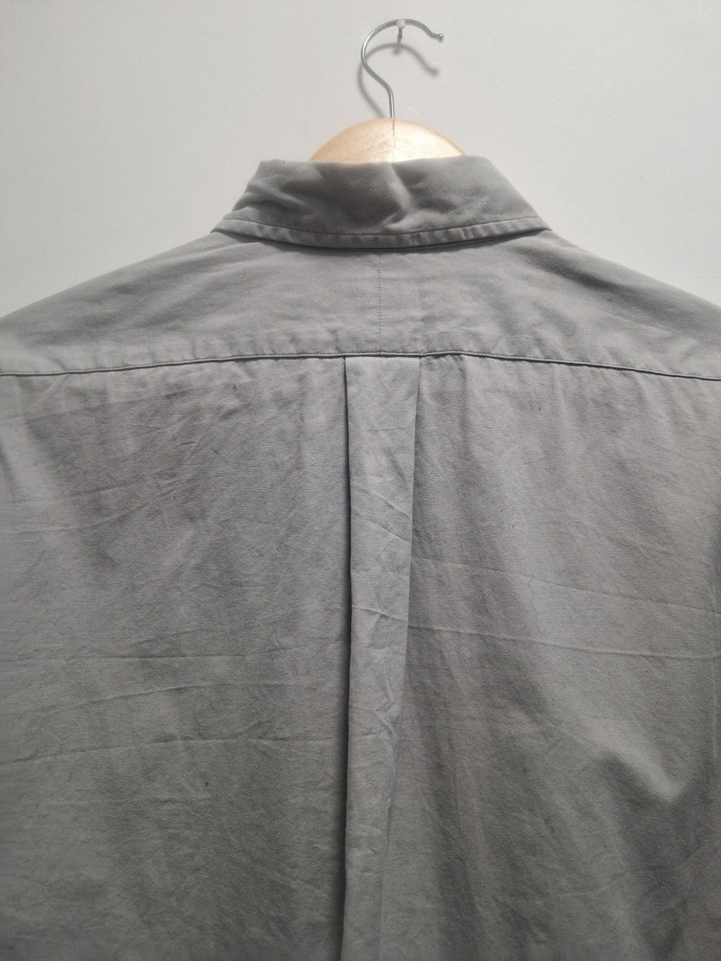 Polo Ralph Lauren Custom Fit Oxford Cotton Shirt in a grey stone color Uk M Gc