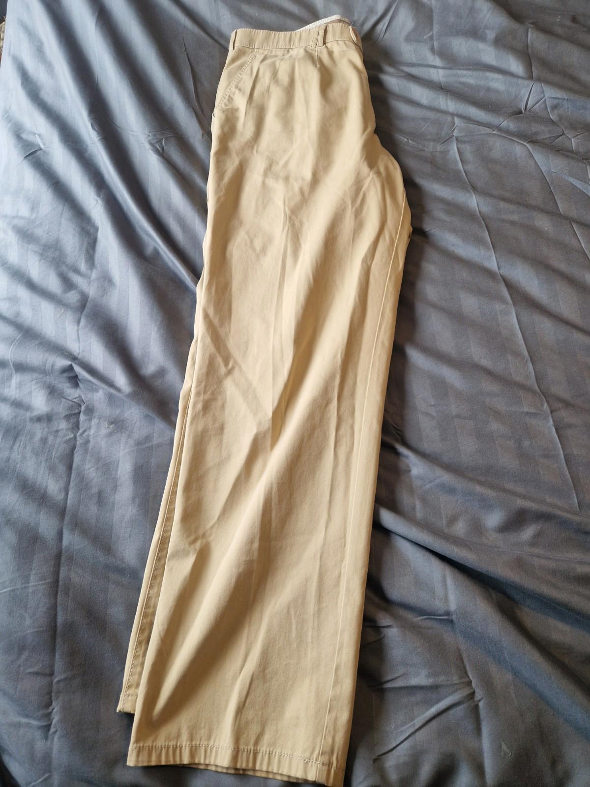 Meyer Cream Lightweight Casual Trousers Uk Size W36 x L32 Gc
