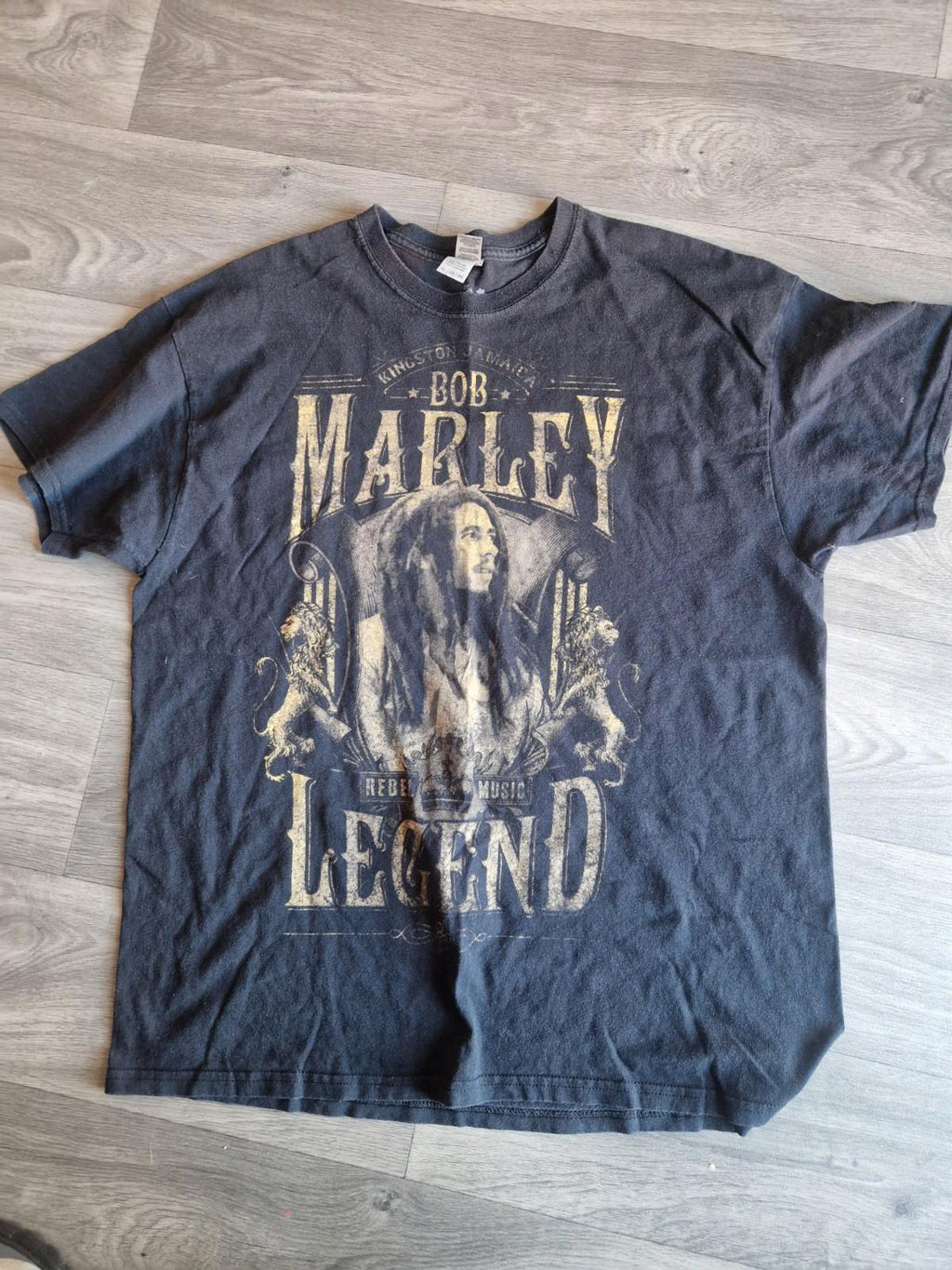 zion rootswear Bob Marley Graphic T-shirt On A Gildan Tag Uk Xl Gc 2020