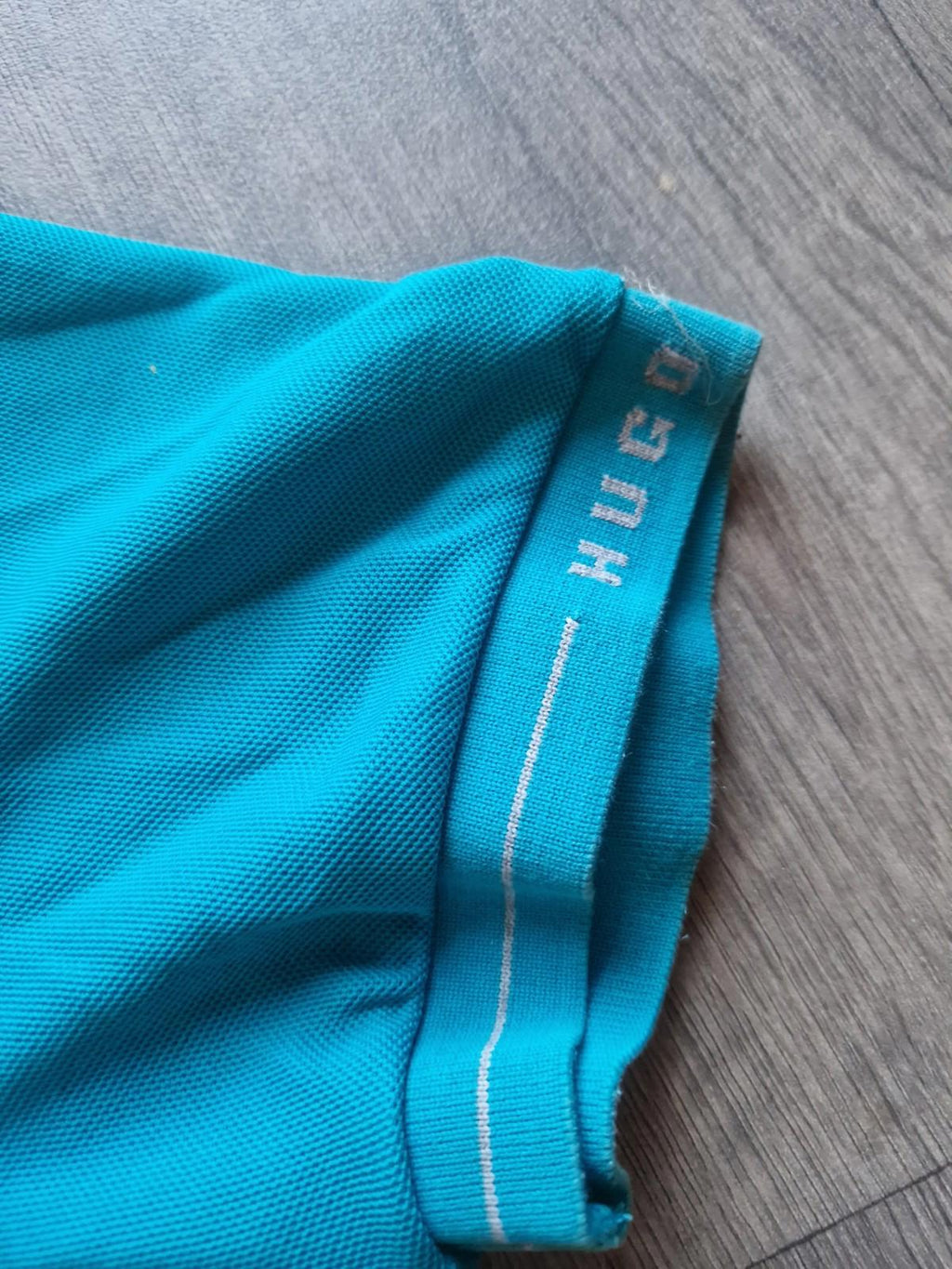 Hugo Boss Green Label Teal Blue Polo Shirt Uk Size Xl Slim Fit Vgc