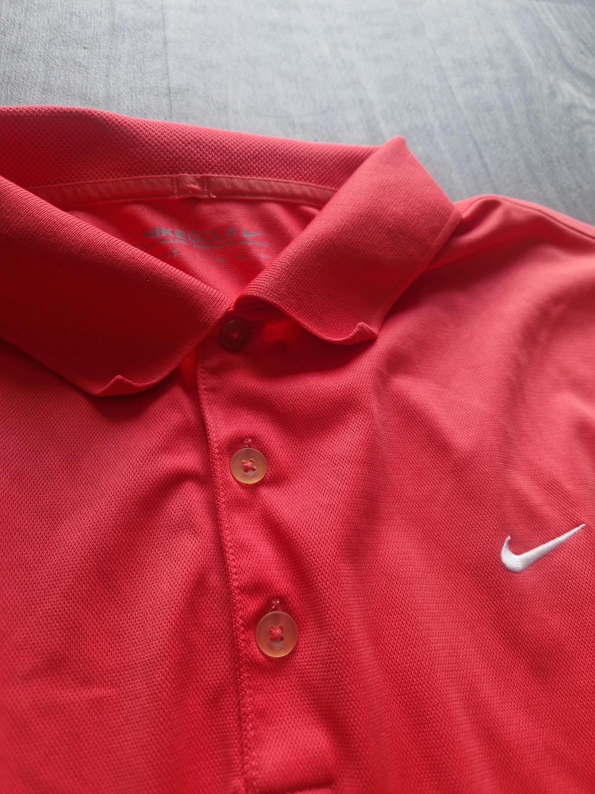 Nike Golf  Dri-Fit Victory Solid Polo Shirt - University Red/White Xxl Vgc