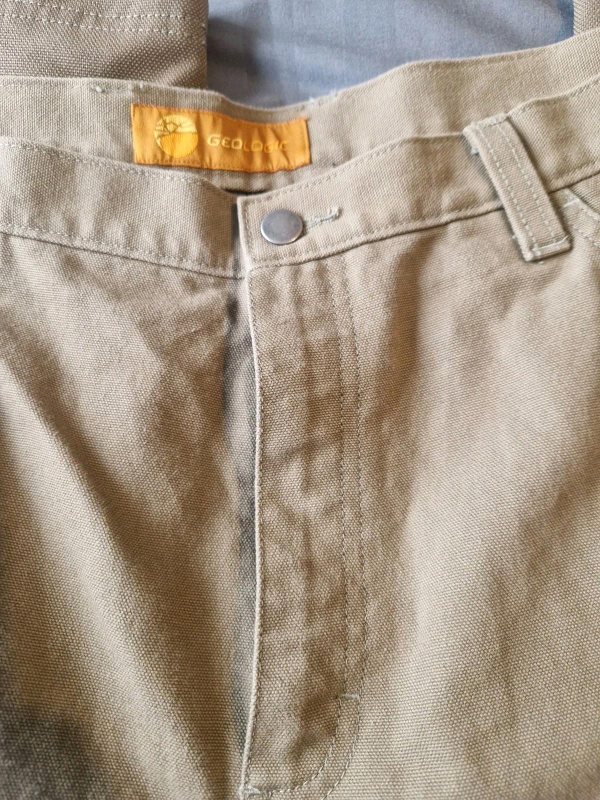 decathlon creation geologic Khaki Green Utility Trousers Euro Size 54 Uk W44x32L