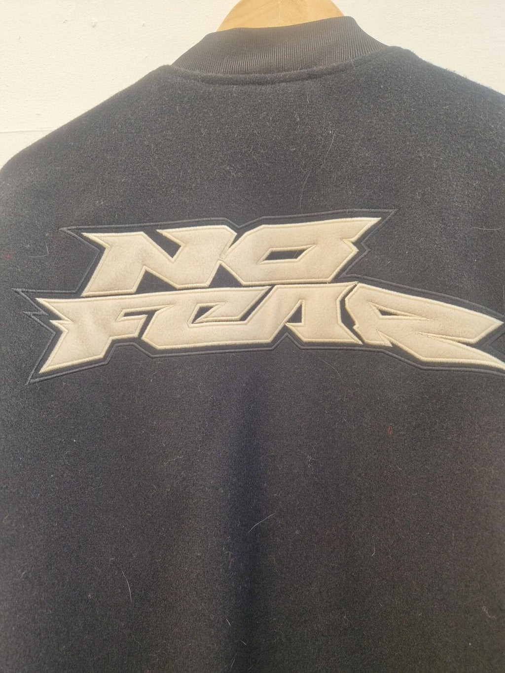 No Fear x H&M Varsity y2k Bomber Jacket Big Logo Size Xs Gc