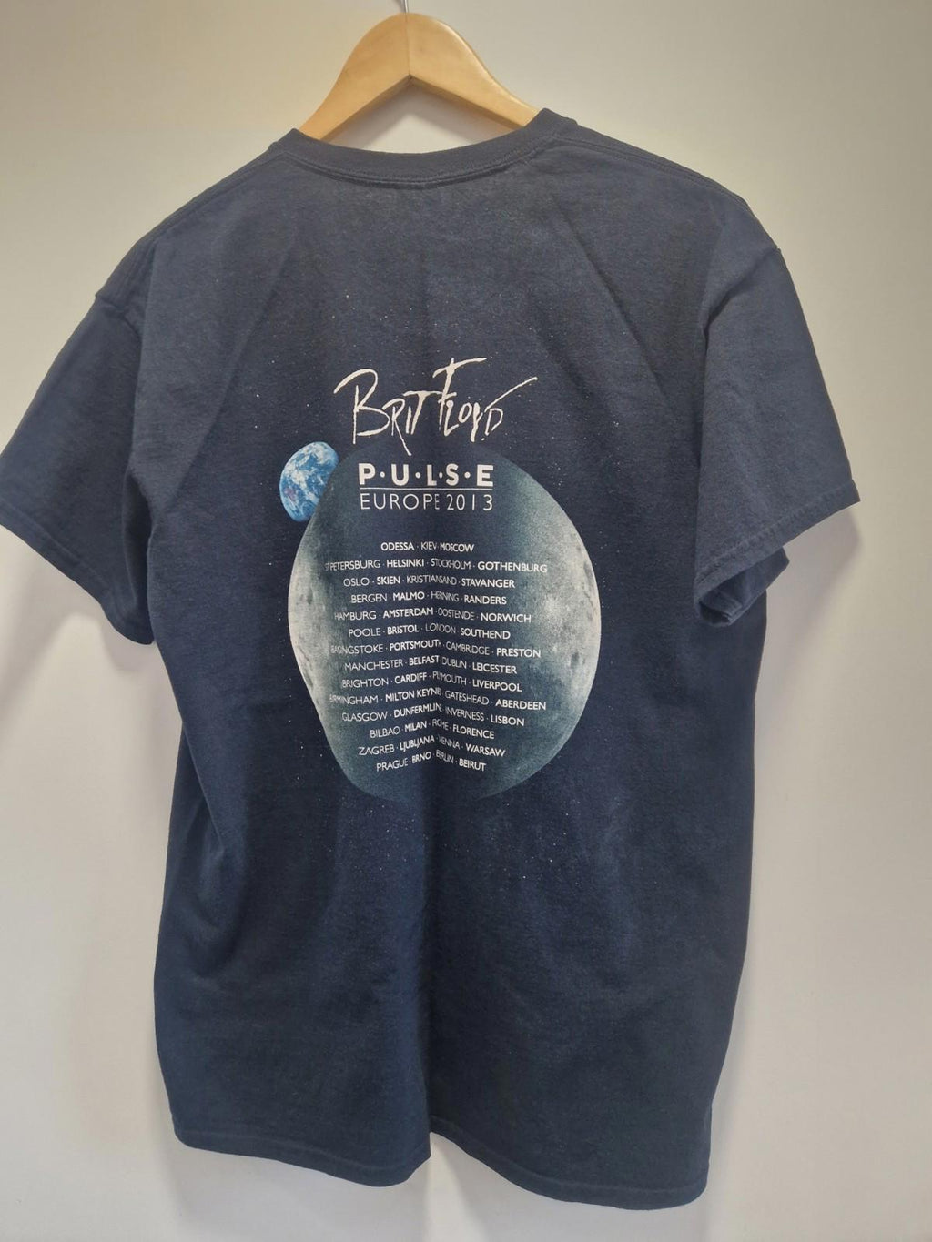 Brit Floyd "Pulse World Tour 2013" graphic t-shirt Pink Floyd Tribute Uk L
