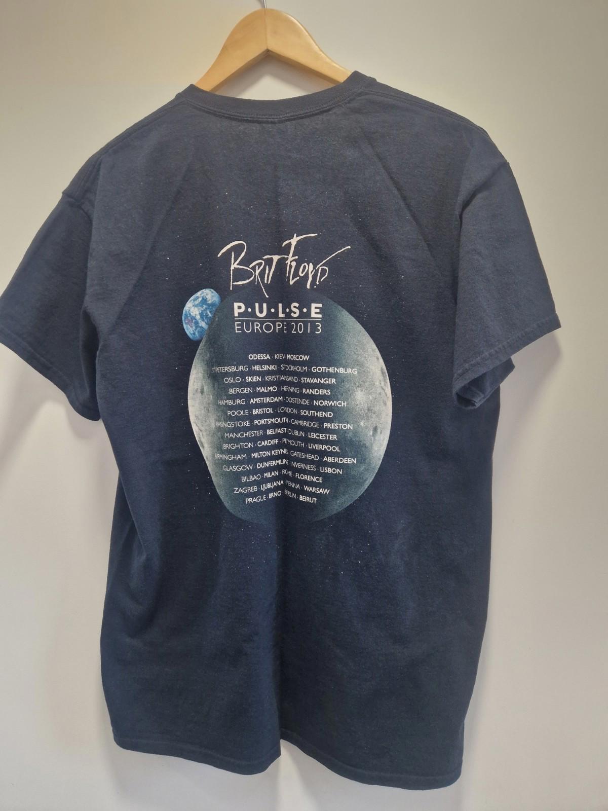Brit Floyd "Pulse World Tour 2013" graphic t-shirt Pink Floyd Tribute Uk L