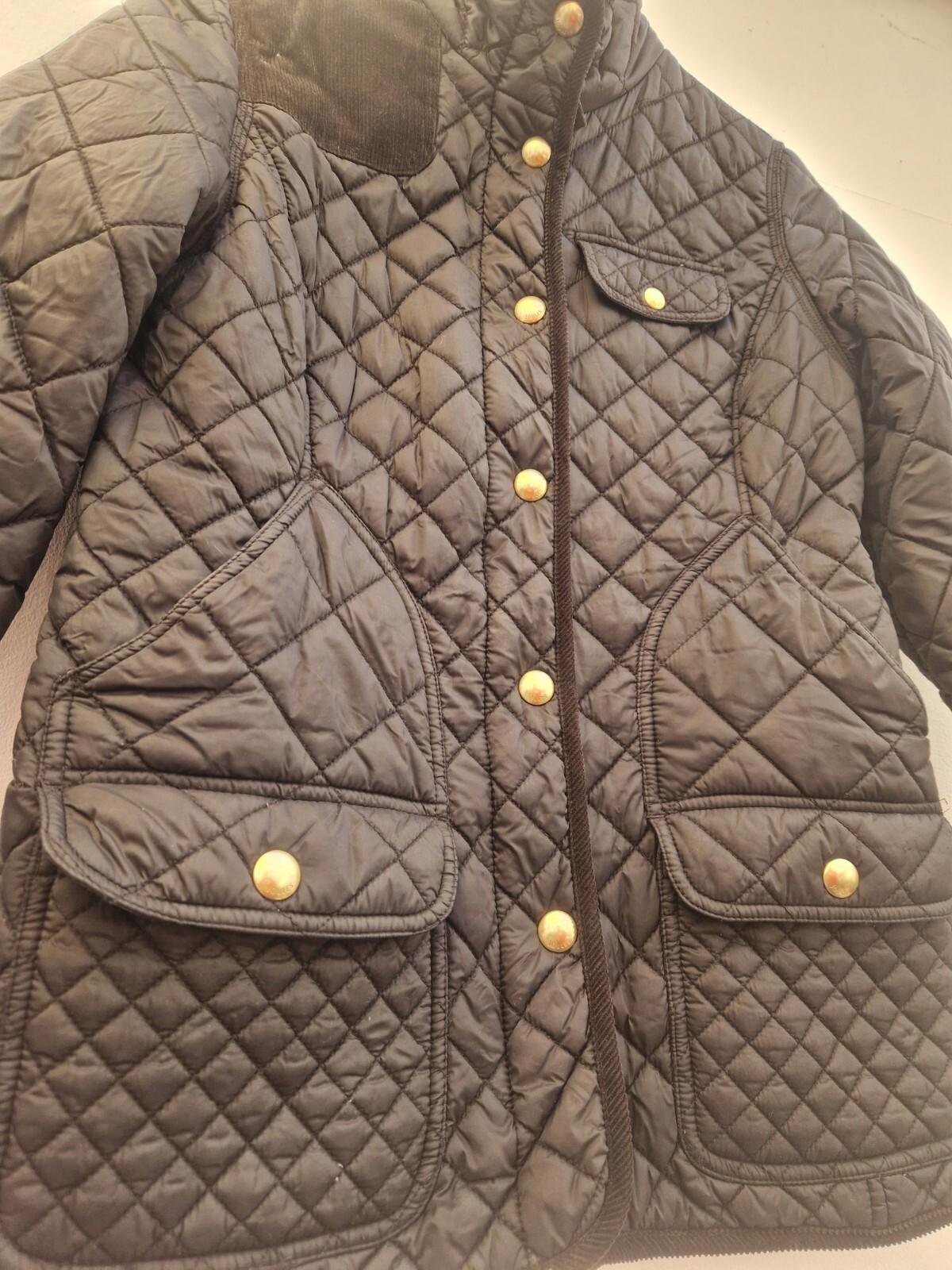 Joules Calverly Ladies Quilted  Navy Blue Coat Uk Size 12 Gc