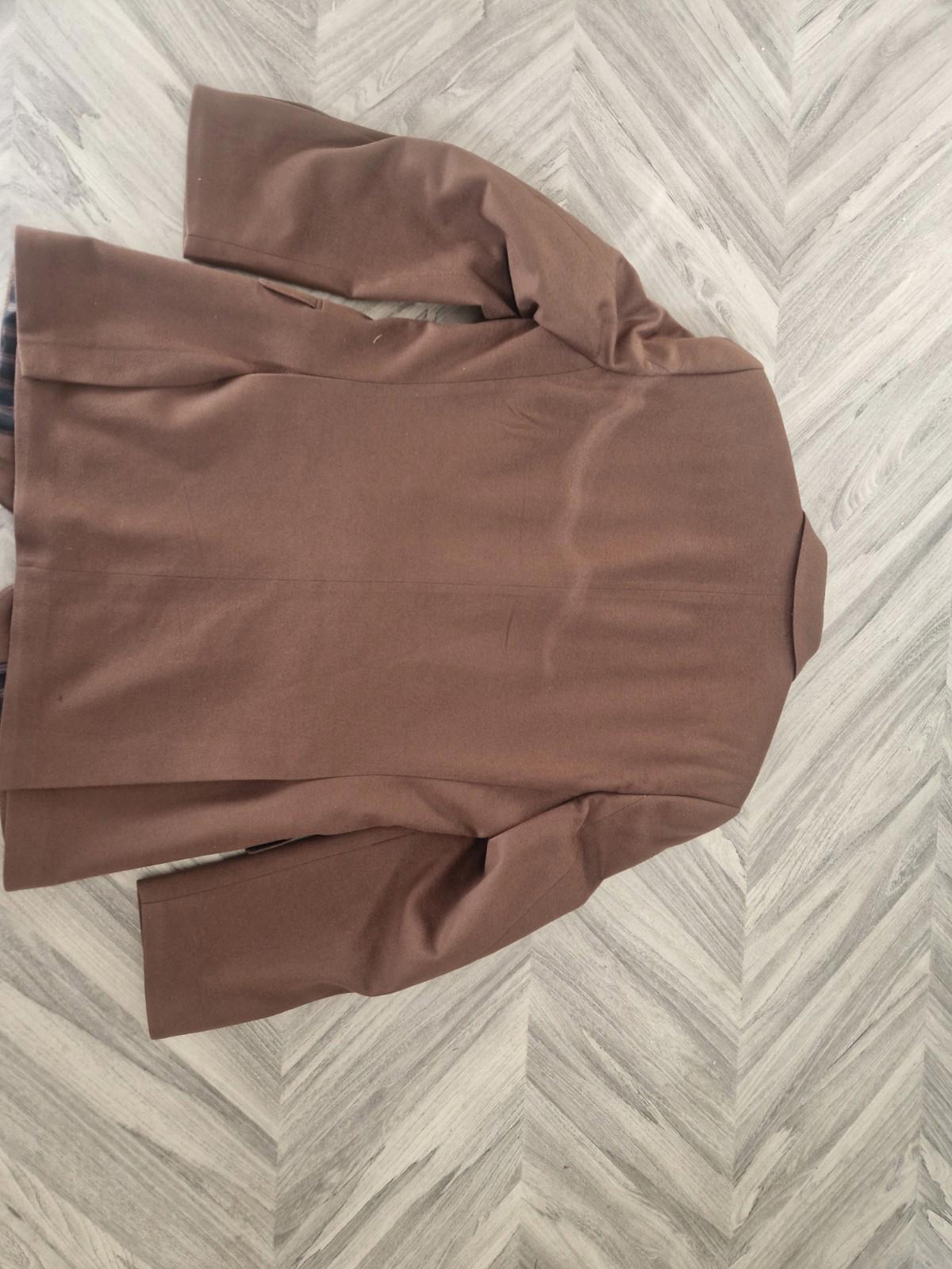 Mario Barutti Ing Loro Paina Italian Wool Cashmere Blend Brown Blazer Jacket 46R