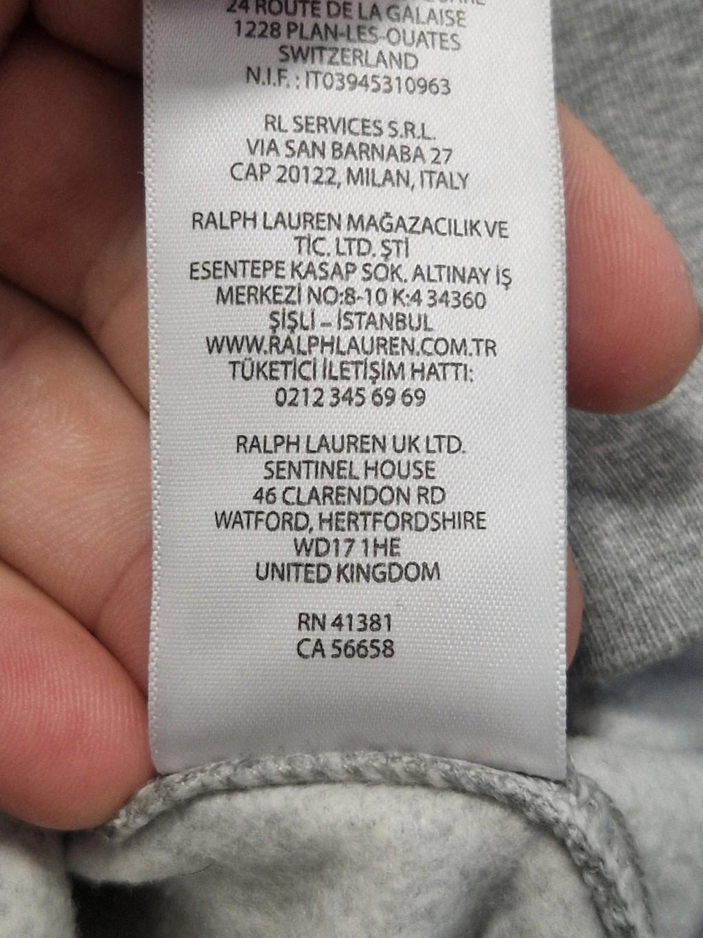 Ralph Lauren polo bear Crew Neck sweater Grey With Basketball Bear Uk Xxl  Gc