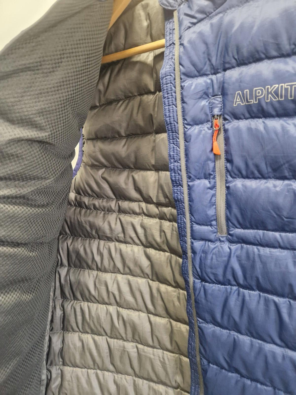 Alpkit Filoment 650 Vest Micro-baffle down Puffa gilet Navy Blue  Uk Size L Gc