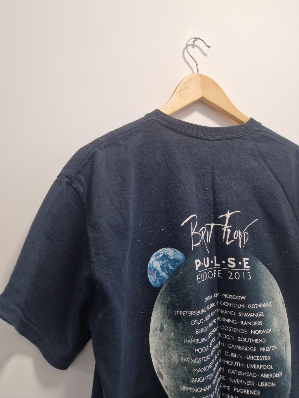 Brit Floyd "Pulse World Tour 2013" graphic t-shirt Pink Floyd Tribute Uk L