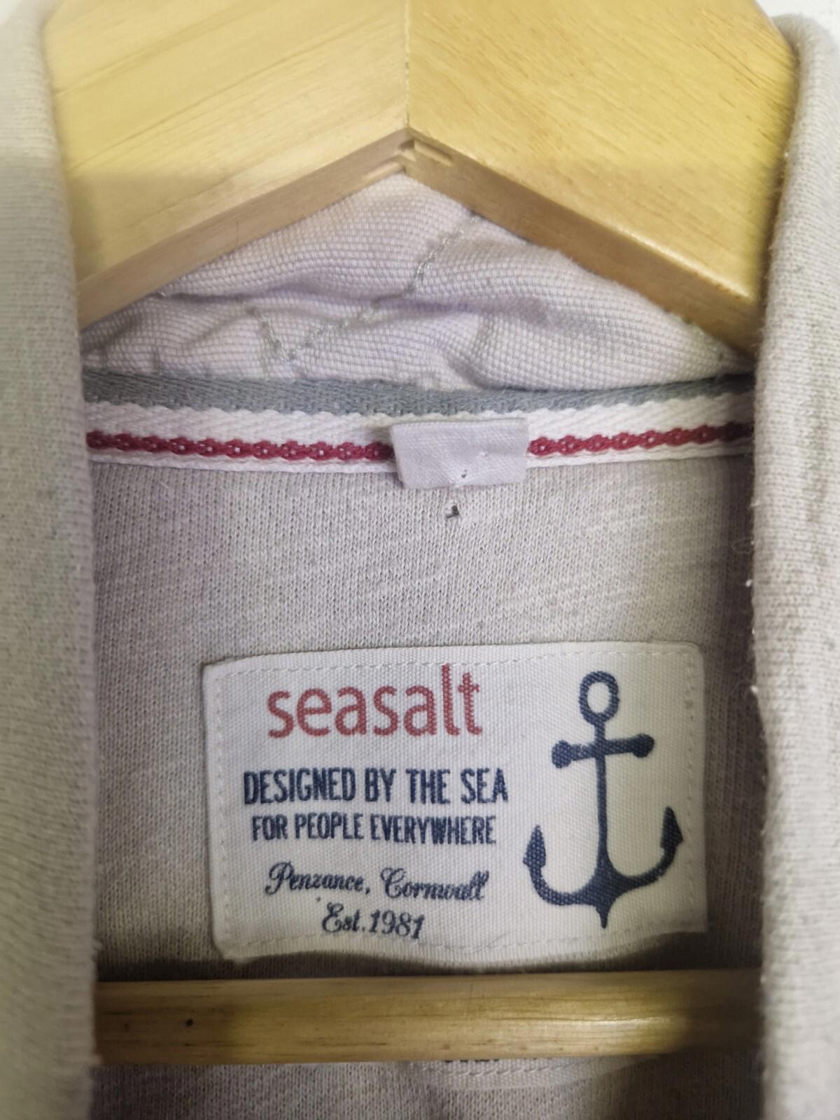 Seasalt Of Cornwall  Mens Quarter  Zip Sweater 100% Organic  Cotton  Uk Size Xl
