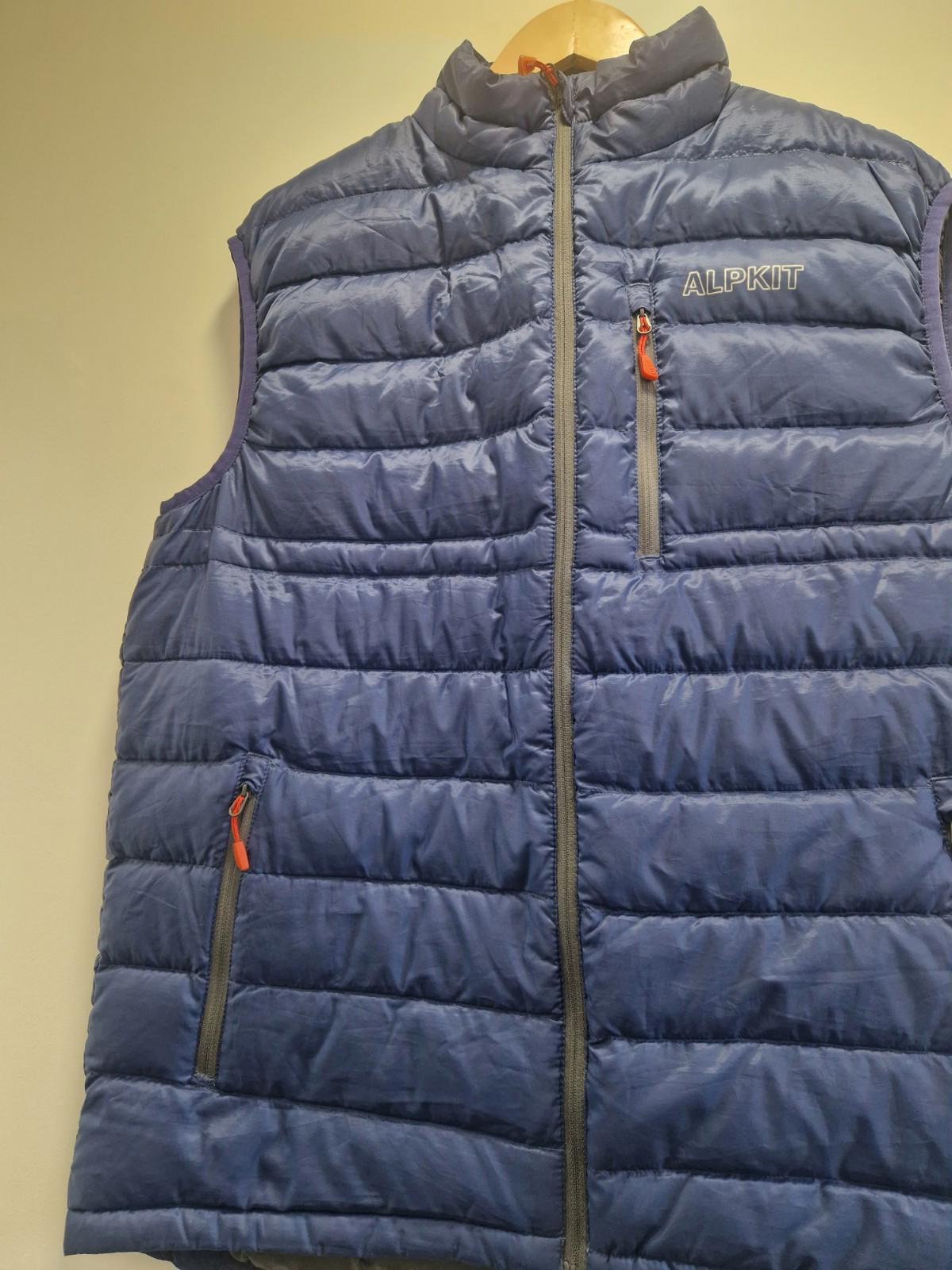 Alpkit Filoment 650 Vest Micro-baffle down Puffa gilet Navy Blue  Uk Size L Gc